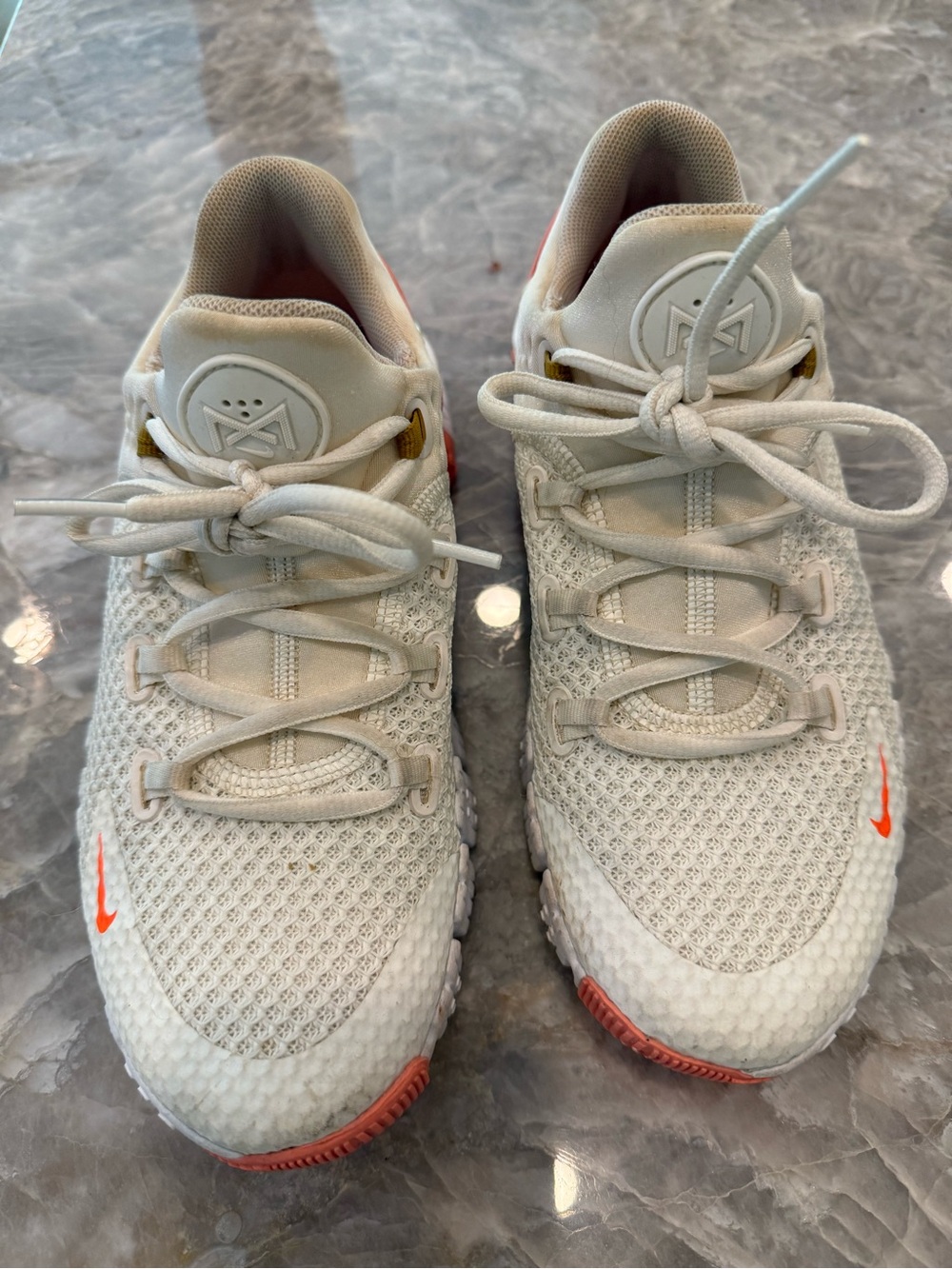 Nike Free Metcon 4 Women's Training Shoes White Orange Size 7